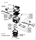 Page B Diagram and Parts List for 281 1986-12 Husqvarna Chainsaw