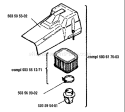 Page A Diagram and Parts List for 281 1993-09 Husqvarna Chainsaw
