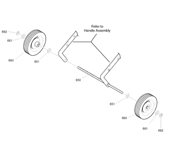 Wheels Diagram and Parts List for 5021E (6210540X37NB)(2008) Husqvarna Snow Blower
