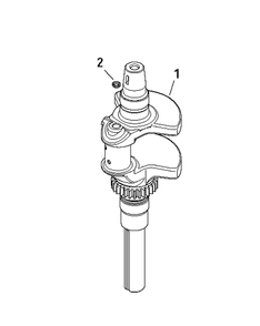 Part Location Diagram of 5448405-01 Husqvarna Crankshaft