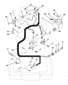 Electrical Diagram and Parts List for LR120 (954000602-A)(1993-10) Husqvarna Lawn Tractor