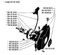 Page M Diagram and Parts List for 285 1981-12 Husqvarna Chainsaw