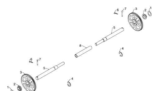 Drive 2 Diagram and Parts List for ST330 (96193012500)(2018-03) Husqvarna Snow Blower