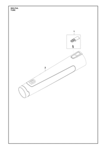 Tube Diagram and Parts List for B8X-P4A  Husqvarna Leaf Blower / Vacuum
