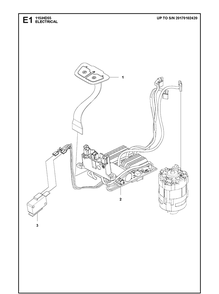 Electrical Diagram and Parts List for 115IHD55 (967098602)(20171000001-20180499999) Husqvarna Hedge Trimmer
