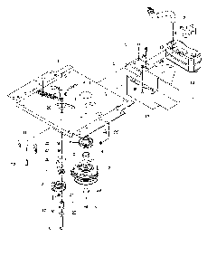 Engine Mounting, Guards And Muffler Diagram and Parts List for EZ24TCE 966659702-00, 2011-10 Husqvarna Lawn Tractor