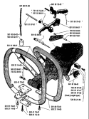 Page F Diagram and Parts List for 281 1988-01 Husqvarna Chainsaw