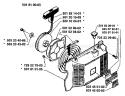 Page J Diagram and Parts List for 281 1988-08 Husqvarna Chainsaw