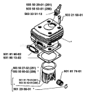 Page I Diagram and Parts List for 281 1988-08 Husqvarna Chainsaw