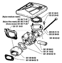 Page A Diagram and Parts List for 288 1989-02 Husqvarna Chainsaw