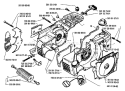 Page D Diagram and Parts List for 288 1989-02 Husqvarna Chainsaw
