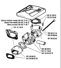 Page A Diagram and Parts List for 281 1990-01 Husqvarna Chainsaw