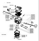 Page B Diagram and Parts List for 281 1990-01 Husqvarna Chainsaw