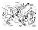 Page E Diagram and Parts List for 281 1990-01 Husqvarna Chainsaw