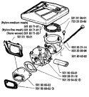 Page A Diagram and Parts List for 281 1991-04 Husqvarna Chainsaw