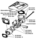 Page A Diagram and Parts List for 288 1993-09 Husqvarna Chainsaw