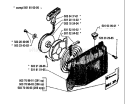 Page J Diagram and Parts List for 288 1993-09 Husqvarna Chainsaw