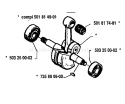 Page E Diagram and Parts List for 288 1993-09 Husqvarna Chainsaw