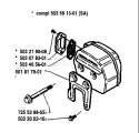 Page G Diagram and Parts List for 288 1993-09 Husqvarna Chainsaw