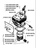Page I Diagram and Parts List for 288 1993-09 Husqvarna Chainsaw