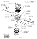 Page B Diagram and Parts List for 281 1997-12 Husqvarna Chainsaw