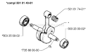 Page E Diagram and Parts List for 281 1997-12 Husqvarna Chainsaw