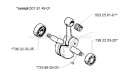 Page F Diagram and Parts List for 281 2001-10 Husqvarna Chainsaw