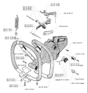 Page G Diagram and Parts List for 281 2001-10 Husqvarna Chainsaw