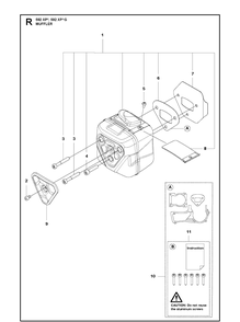 Part Location Diagram of 529989302 Husqvarna CRASH GUARD. 90CC