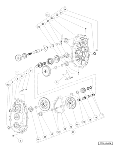 Transmission Gasoline Vehicles (Part A) Diagram and Parts List for HUV4421GXP 2006-11 Husqvarna Lawn Tractor