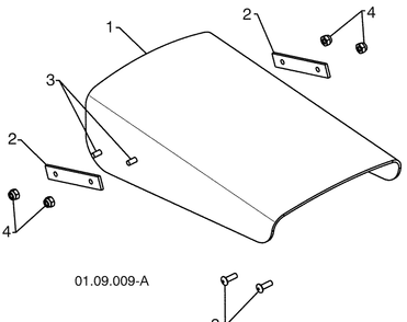 Control Panel / Discharge - B 1 Diagram and Parts List for 15530SBXLS (96193004001)(2009-06) Husqvarna Snow Blower