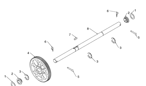 Drive 2 Diagram and Parts List for ST224 (96191008705)(2019-03) Husqvarna Snow Blower