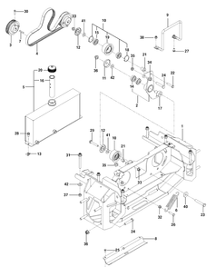 Part Location Diagram of 574507601 Husqvarna GUIDE, BELT