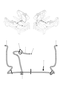 Fuel System - Vapor Line Diagram and Parts List for Z460XS (970497202-00)(2020-10) Husqvarna Lawn Tractor