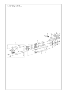 Cylinder Head Assy Diagram and Parts List for HS166AE (531451001)(599912501) Husqvarna Engine