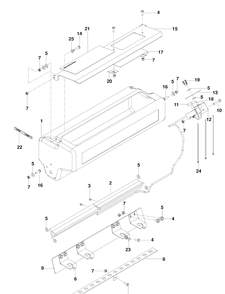 Accessories Seeder 22 Inch Only Diagram and Parts List for DTF226 (966068501)(2010-02) Husqvarna Dethatcher