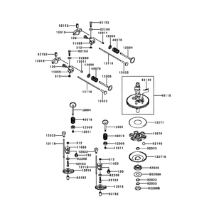 Engine >> Valve/Camshaft Diagram and Parts List for LGT24K54 240472 Husqvarna Lawn Tractor
