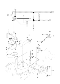 Electrical Diagram and Parts List for R18AWD (966414101)(2010-07) Husqvarna Lawn Tractor