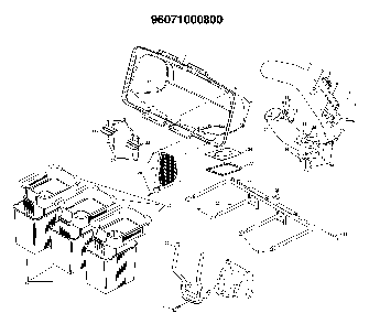 Bagger Diagram and Parts List for 122CM (96071000800)(2007-07) Husqvarna Lawn Tractor Accessories