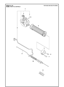 Part Location Diagram of 514394301 Husqvarna Grip