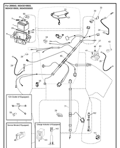 Electrical Diagram and Parts List for YTH24V54  Husqvarna Lawn Tractor
