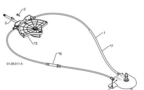 Control Panel / Discharge Chute 1 Diagram and Parts List for 13524SBXLS (961930048)(2009-07) Husqvarna Snow Blower