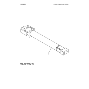 Harness Diagram and Parts List for 970528802  Husqvarna Snow Blower