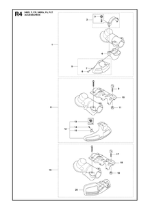 Accessories 6 Diagram and Parts List for 343FR  Husqvarna Brush Cutter