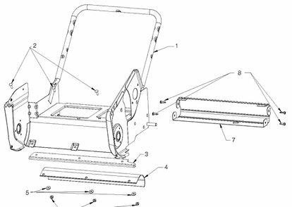 Frame Diagram and Parts List for ST111 (96183000200)(2014-07) Husqvarna Snow Blower