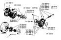 Page J Diagram and Parts List for 298 1986-04 Husqvarna Chainsaw