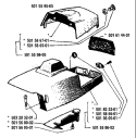 Page N Diagram and Parts List for 298 1986-04 Husqvarna Chainsaw