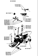 Page M Diagram and Parts List for 298 1987-01 Husqvarna Chainsaw