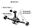 Page D Diagram and Parts List for 298 1987-01 Husqvarna Chainsaw