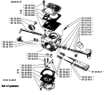 Page B Diagram and Parts List for 298 1987-06 Husqvarna Chainsaw